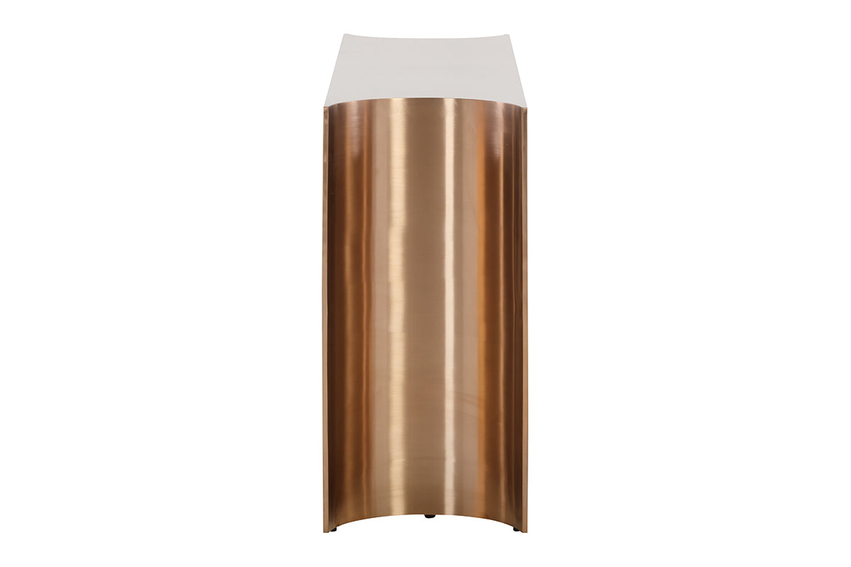 YY1 - A STAINLESS STEEL CONSOLE TABLE MASTERPIECE
